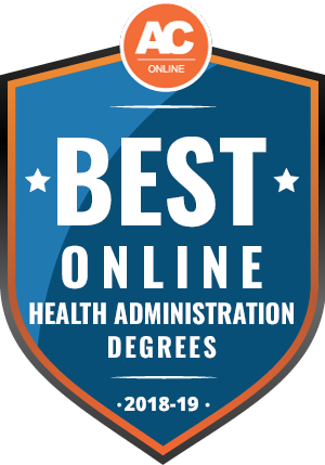 Badge for Best Online Health Administration program