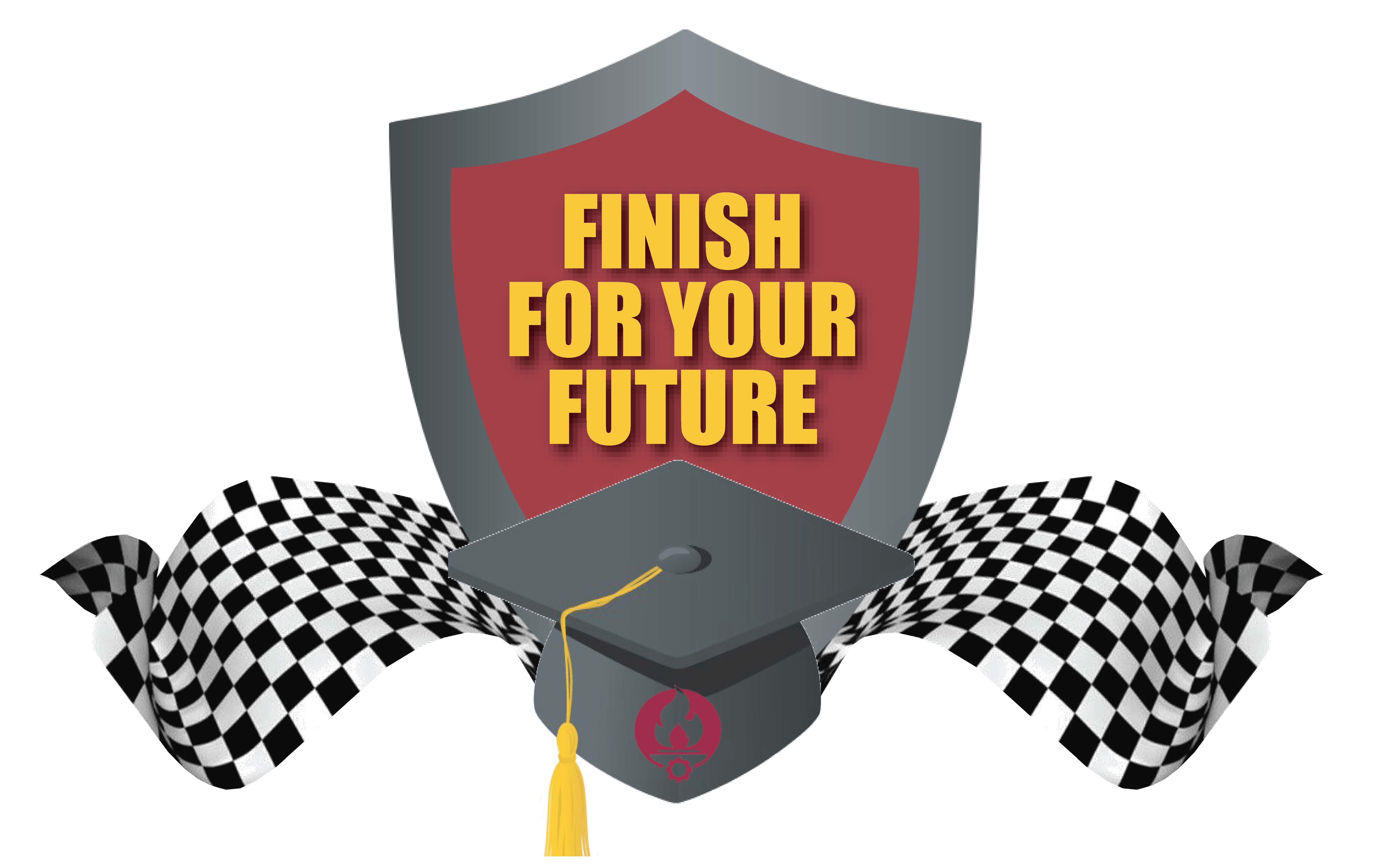 Logo for the Finish for Your Future campaign