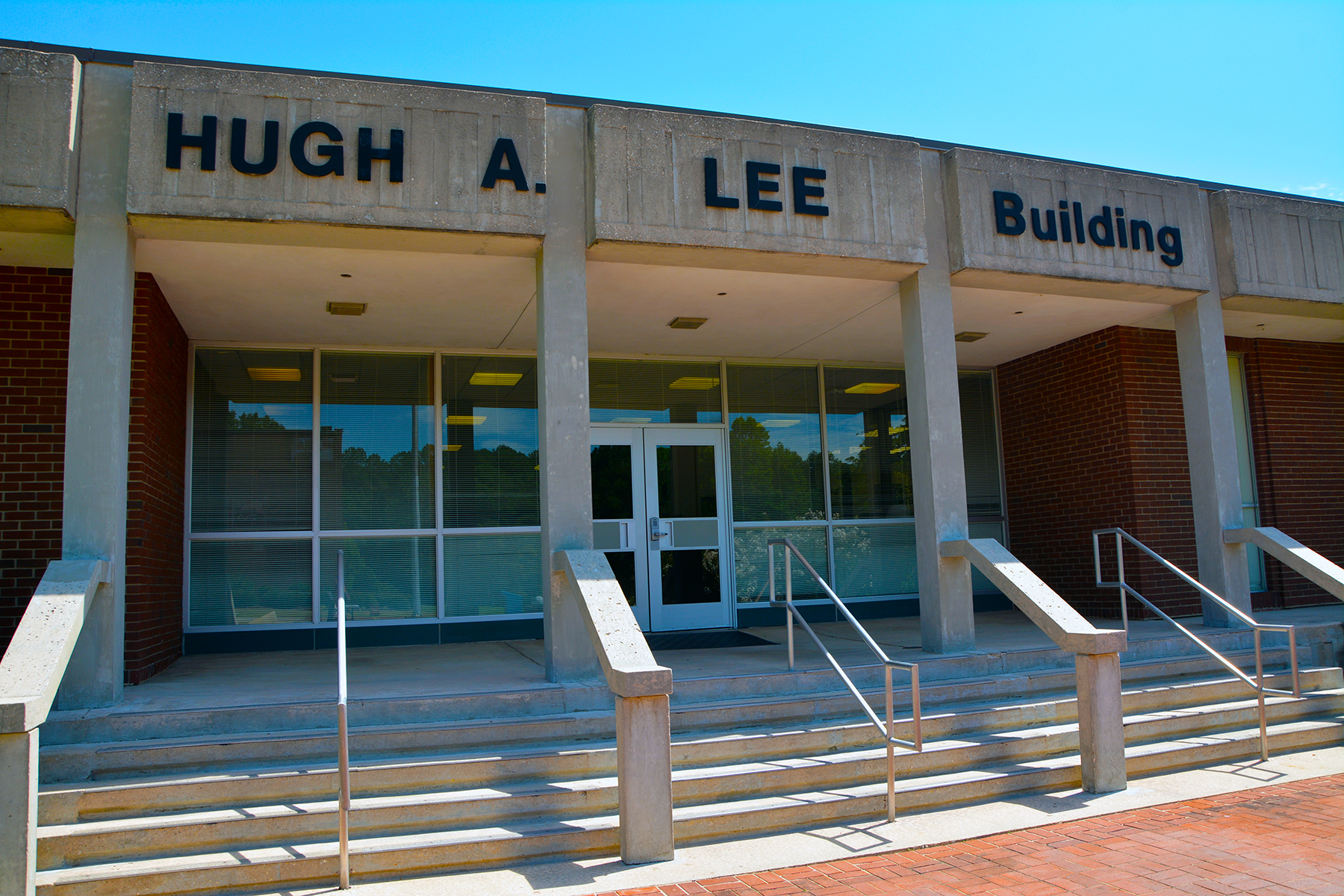 Front steps leading up to the Lee Building