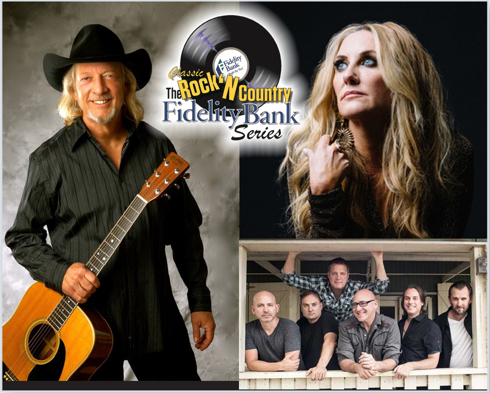 Rock N Country series logo with pictures of John Anderson, Lee Ann Womack and Sister Hazel