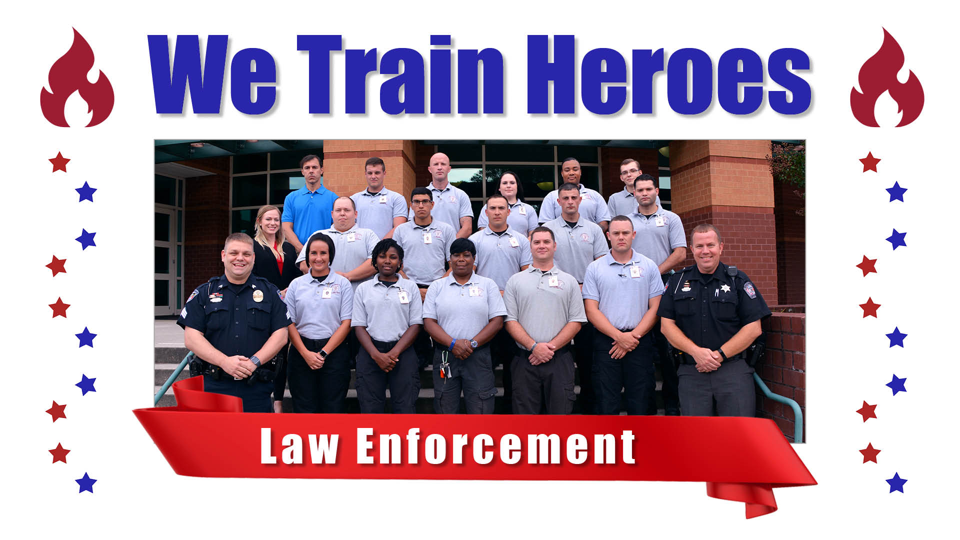 We Train Heroes graphic with BLET graduates