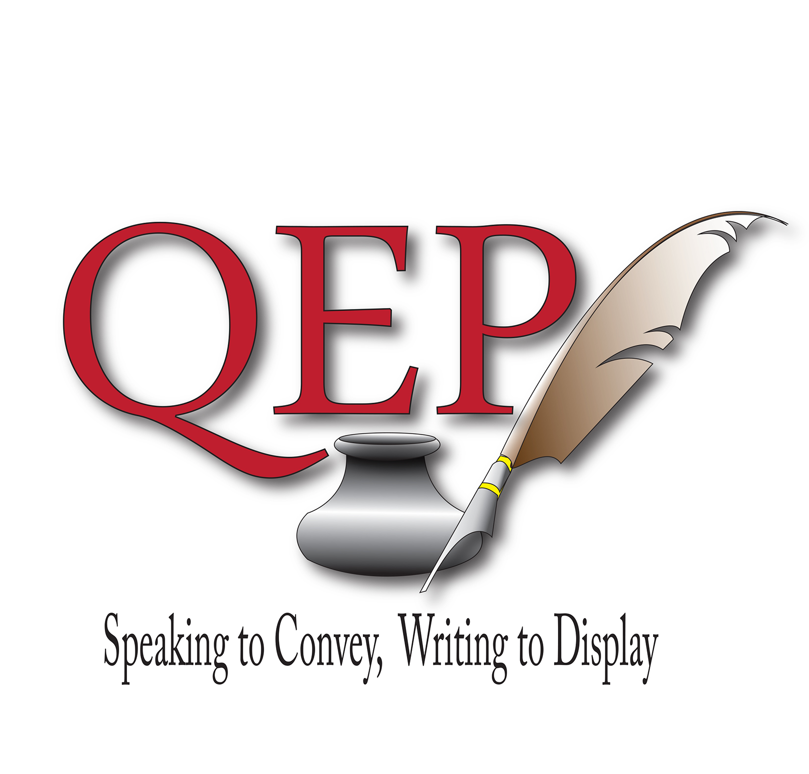 QEP Logo - Quality Enhancement Plan - Speaking to Convey, Writing to Display