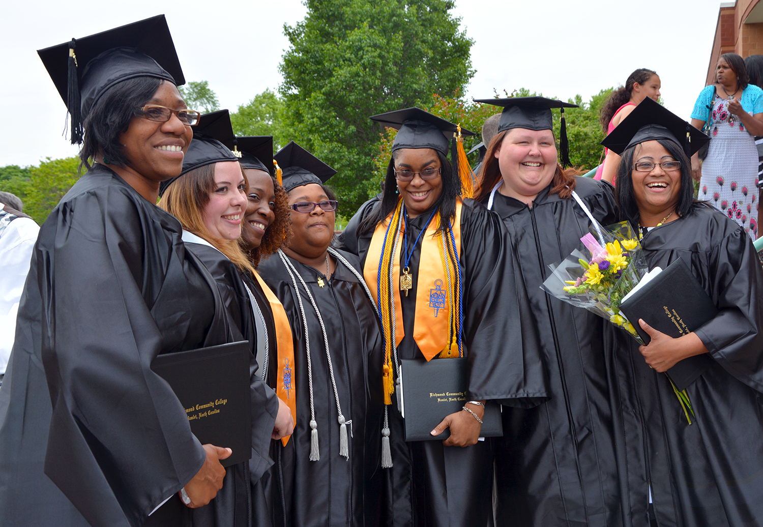 Photo of graduates from the Class of 2014 at Richmond Community College