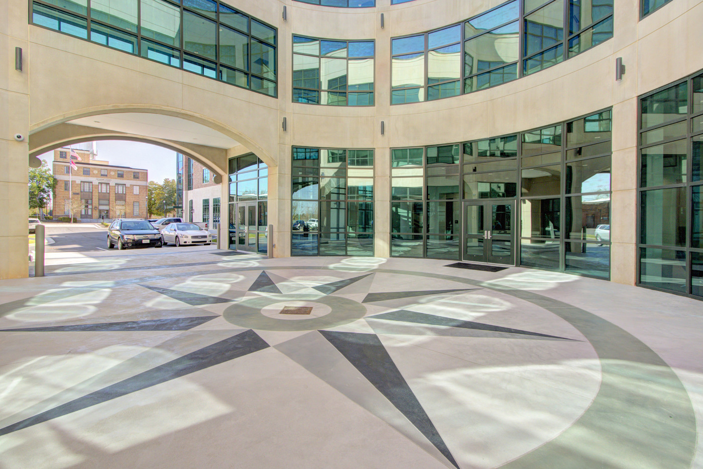 Open space in the center of the Robinette Building
