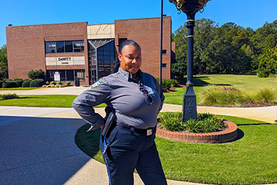 Security Officer on Richmond Community College Campus