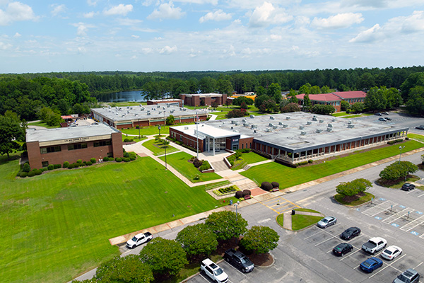 Aerial view of the Hamlet Campus