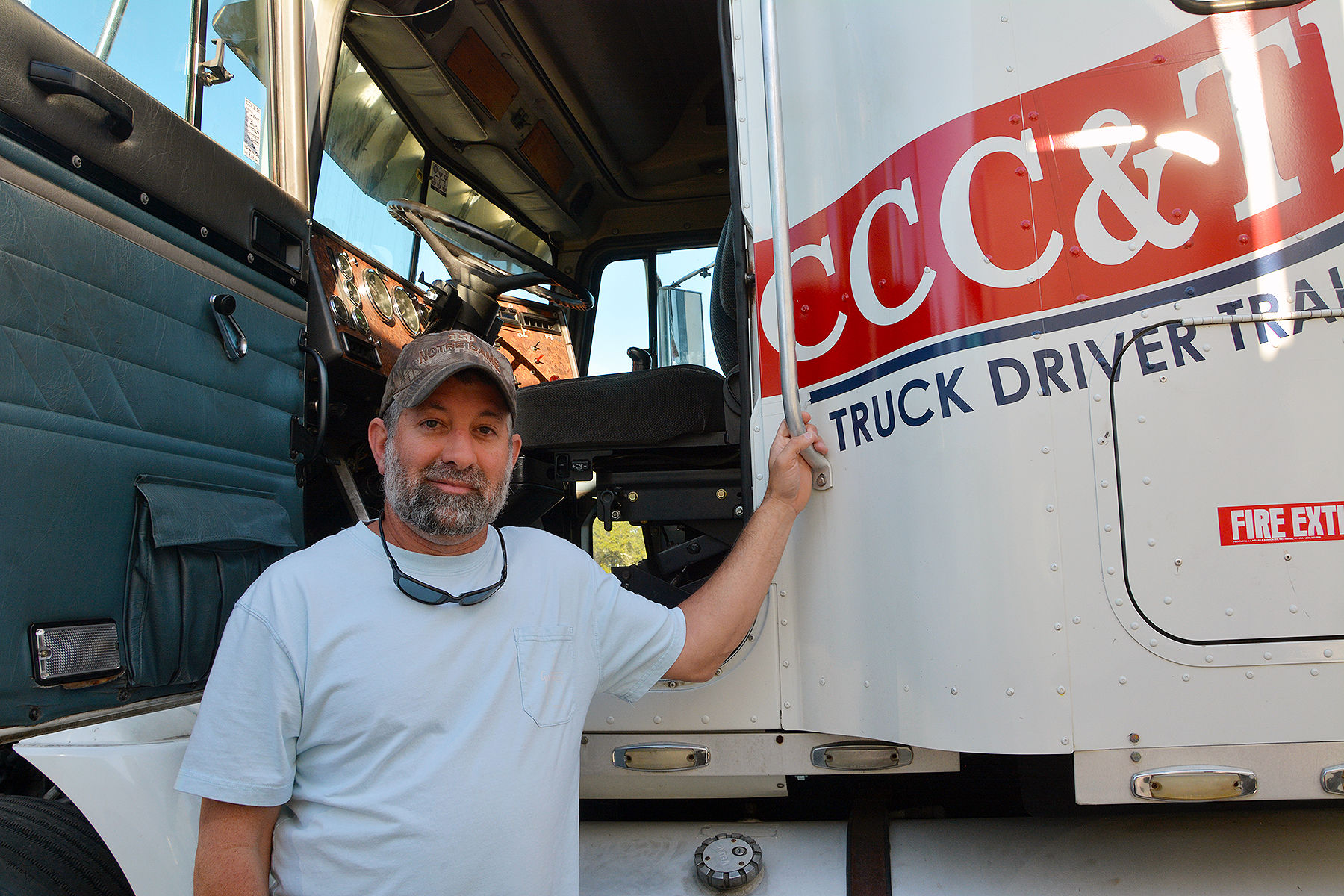 2.	Cameron Wright is a deaf student who is completing the truck driver training program offered in partnership between Richmond Community College and Caldwell Community College and Technical Institute. The College provided Wright with an interpreter who attends the class every day with him.