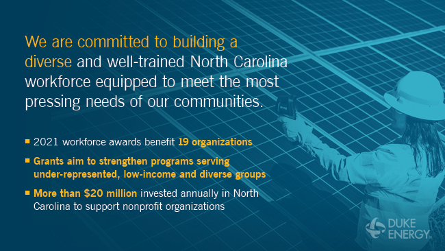 Graphic about Duke Energy Foundation grants