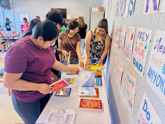 People at the Family Literacy Saturday event at Place of Grace