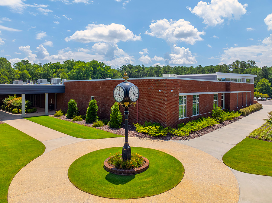 Aerial shot of Hamlet Campus