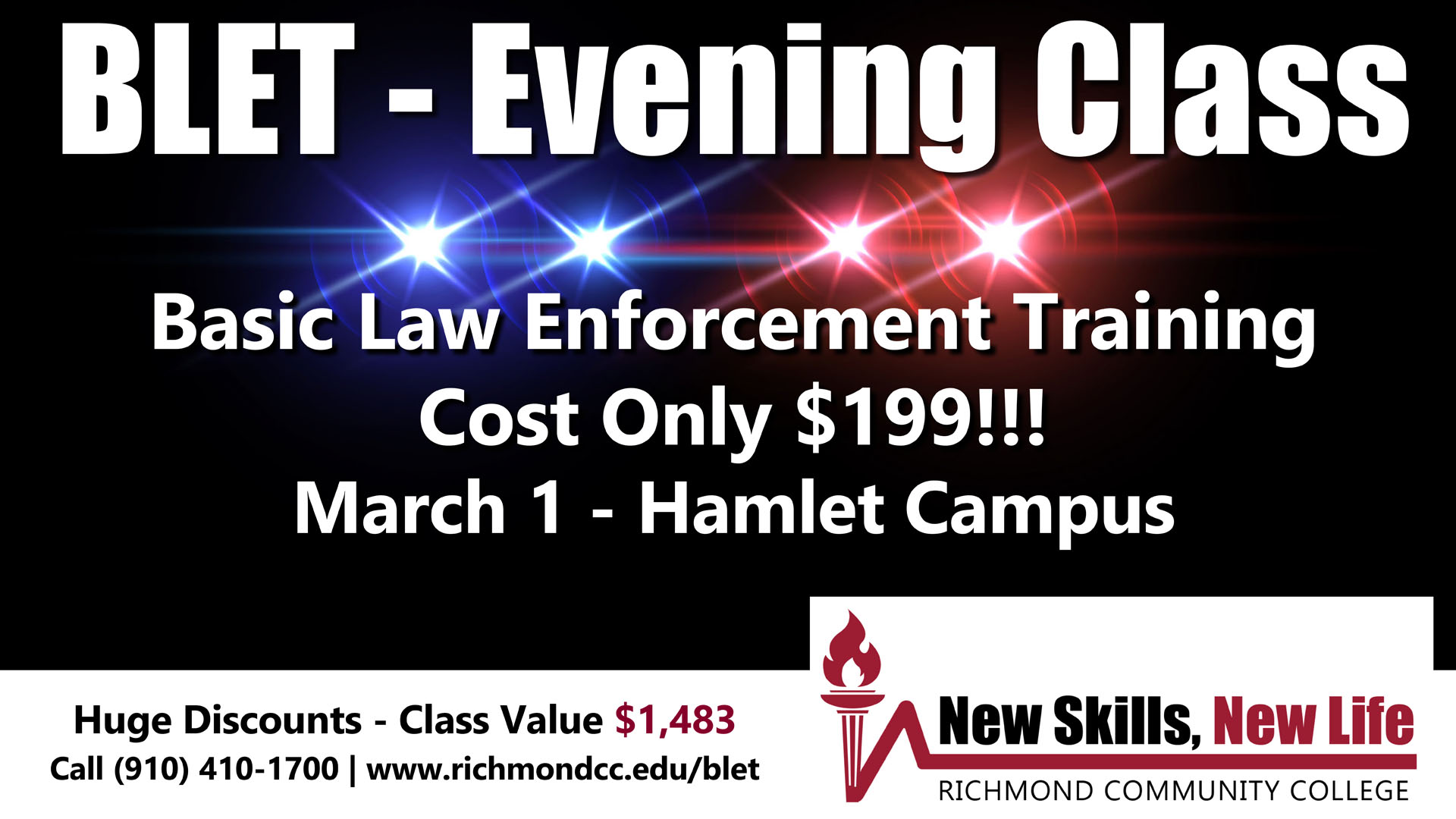 BLET Evening Class Cost Only $199 Starts March 1