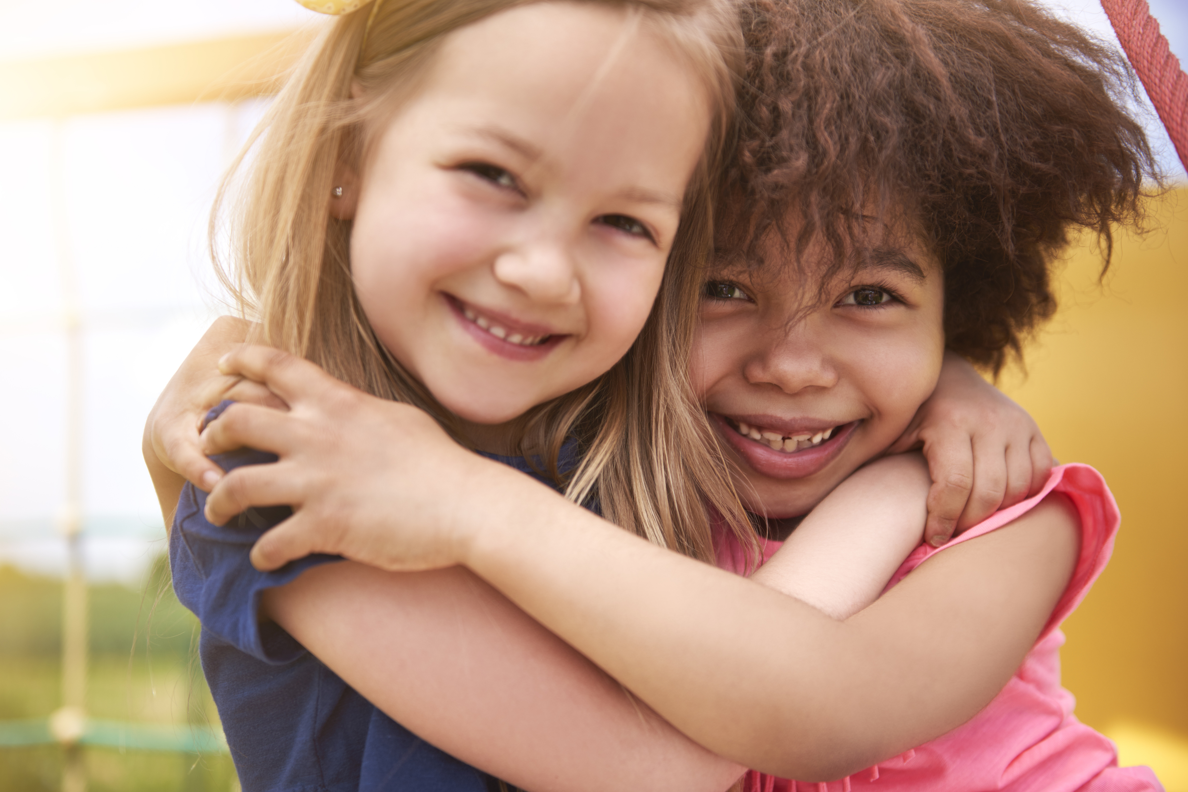 Children hugging