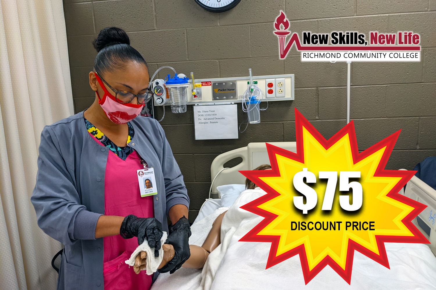 Nursing Assistant Students with $75 discounted fee