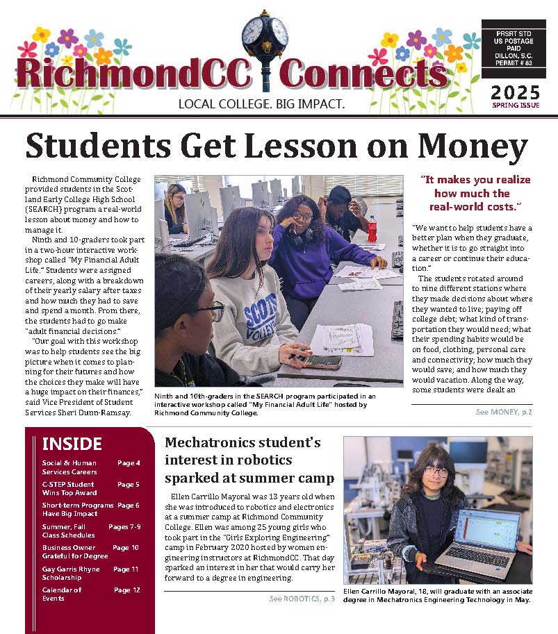 Page 1 of the April 2025 Issue of the RichmondCC Connects