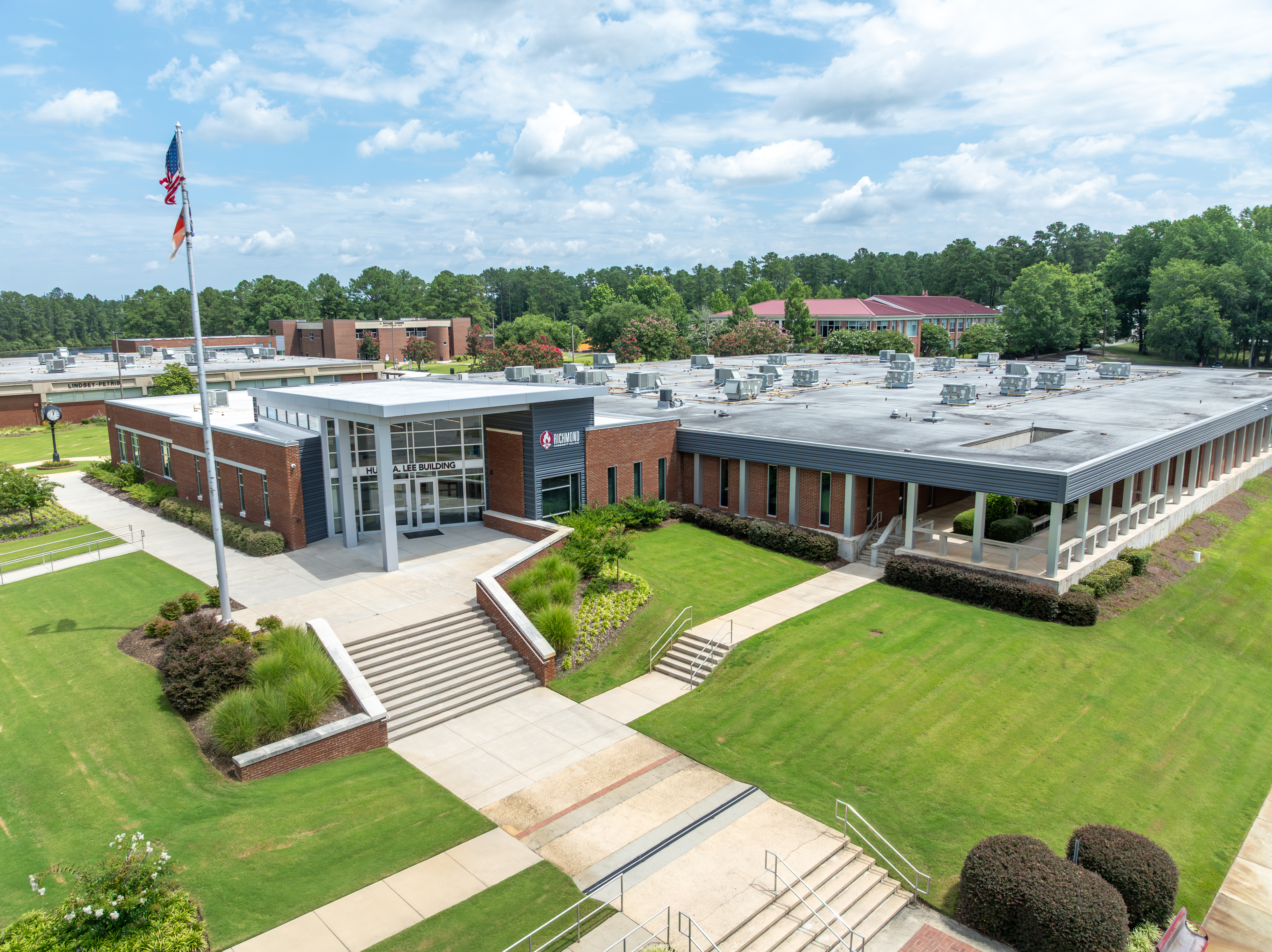 Aerial photo of the Hamlet Campus