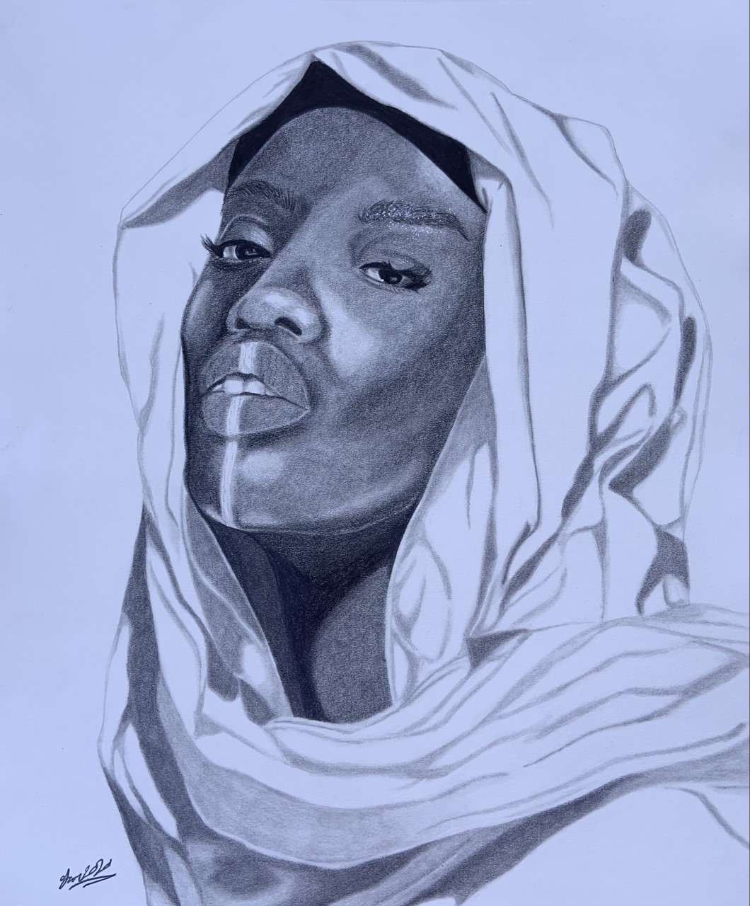 Portrait done in graphite