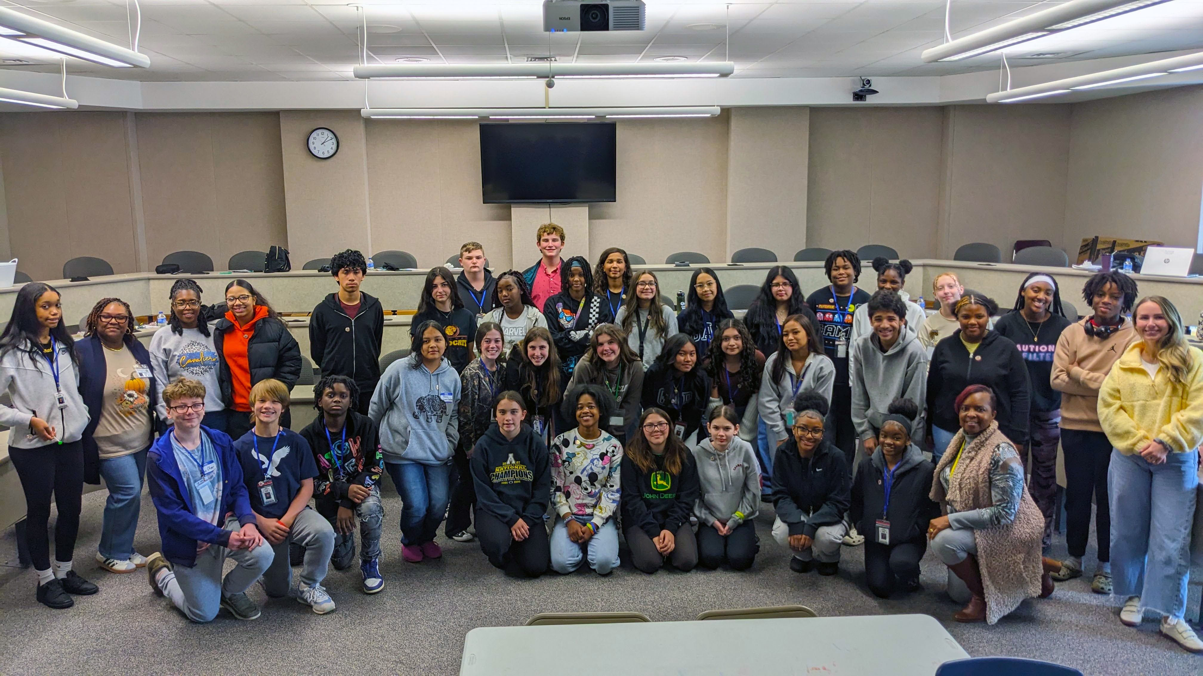 Pictured are the students and staff who participated in the Healthcare Academy.