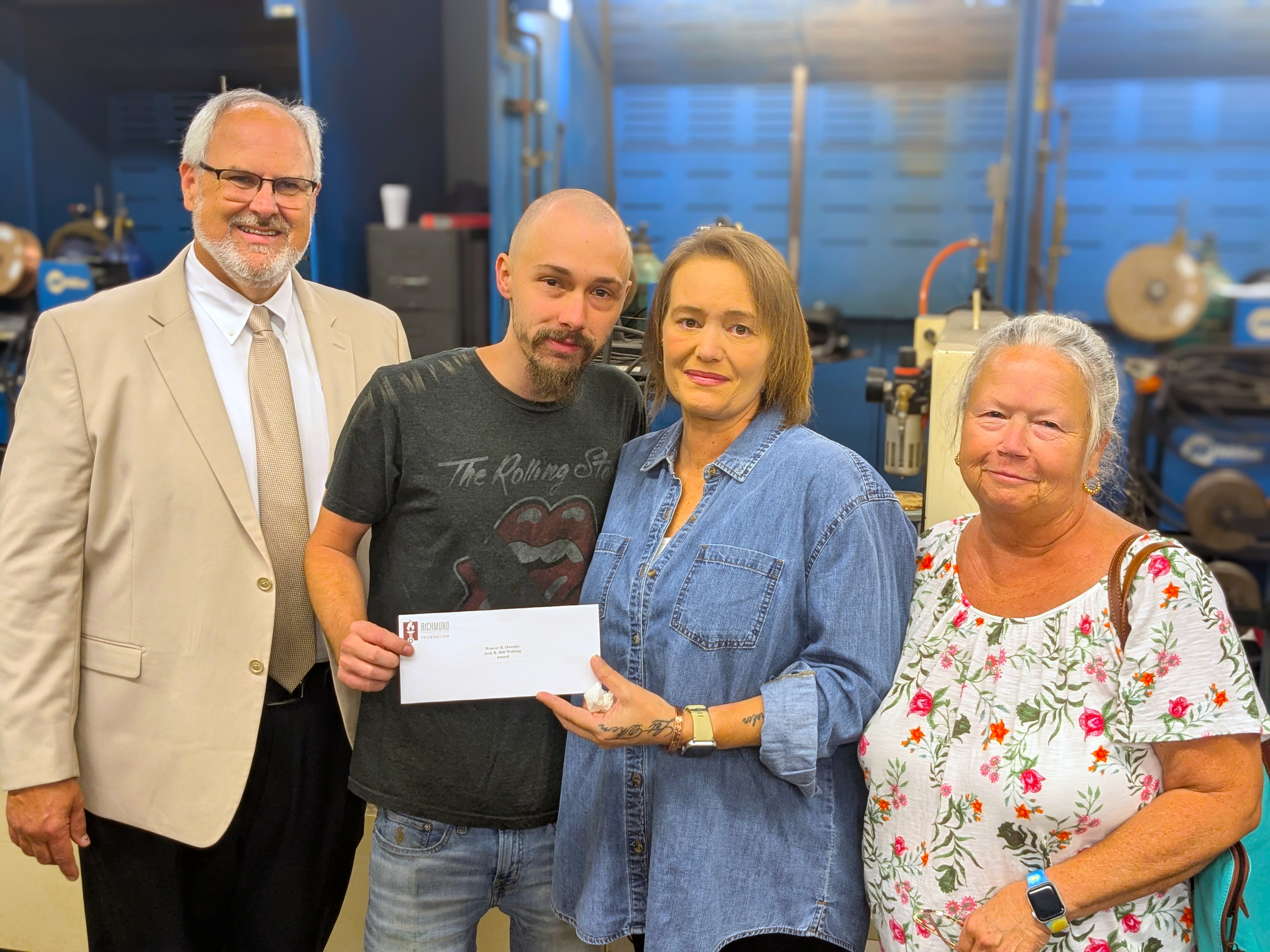 Welding student awarded scholarship