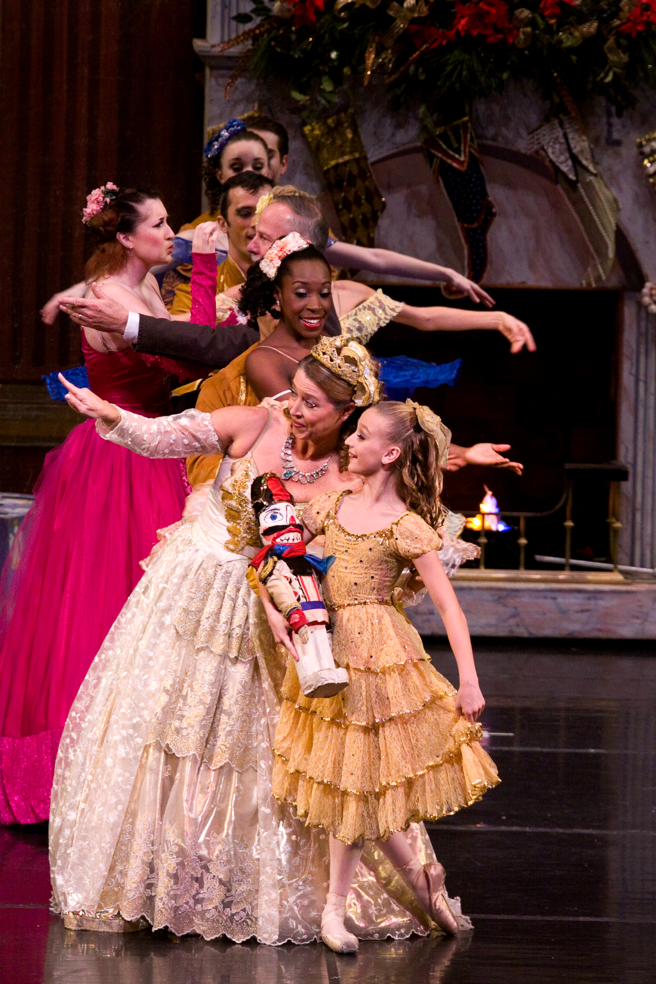 Ballet dancers on stage