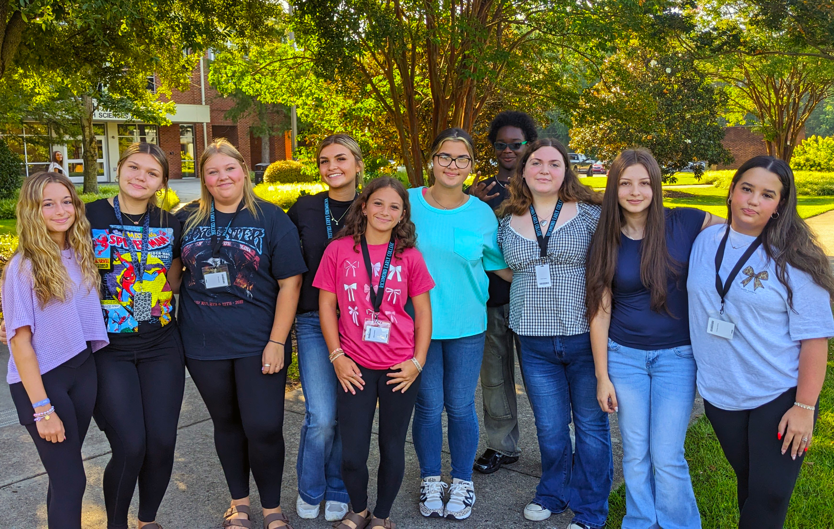 Group of students on campus