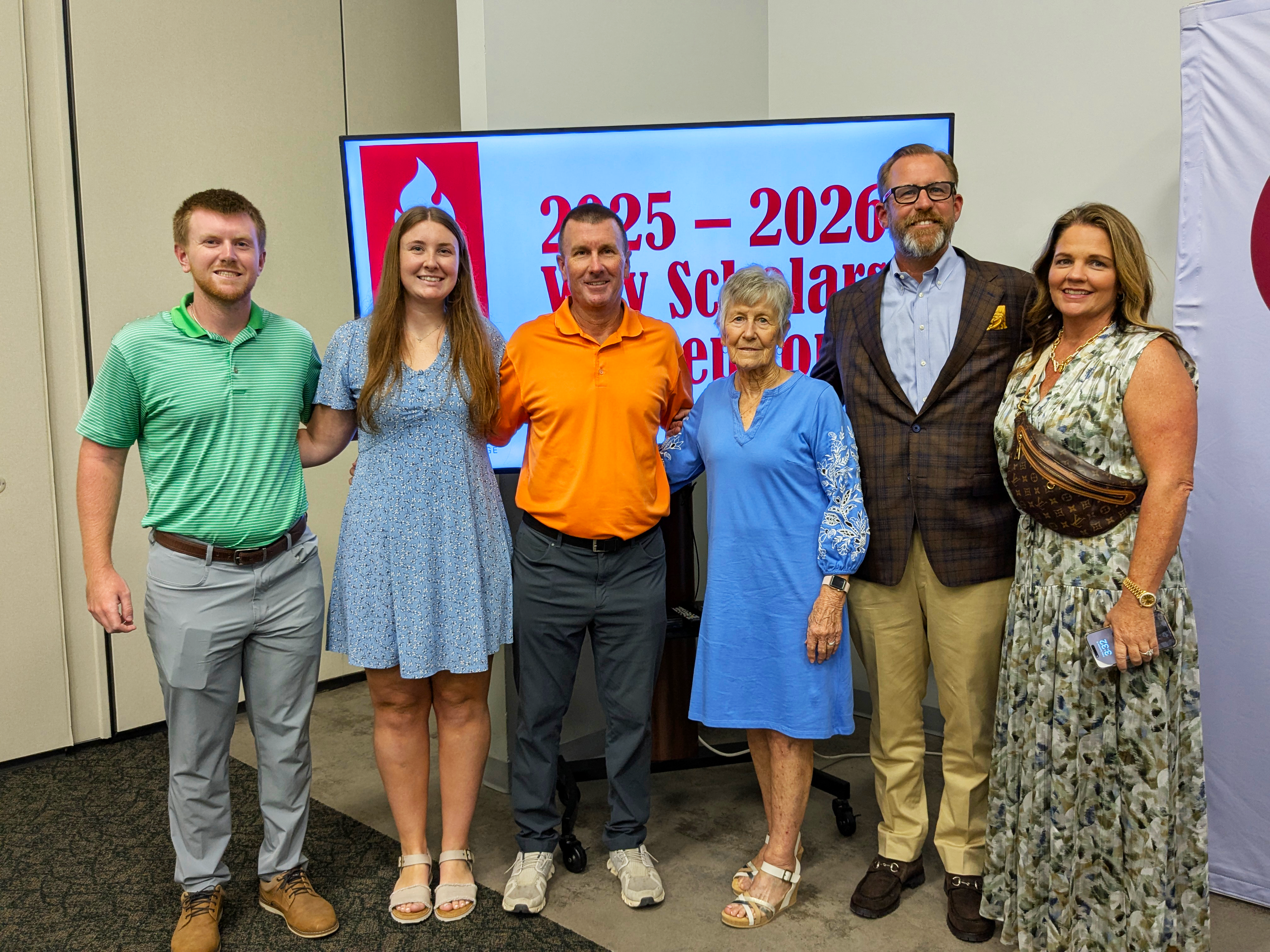 Way Family Scholarship recipients