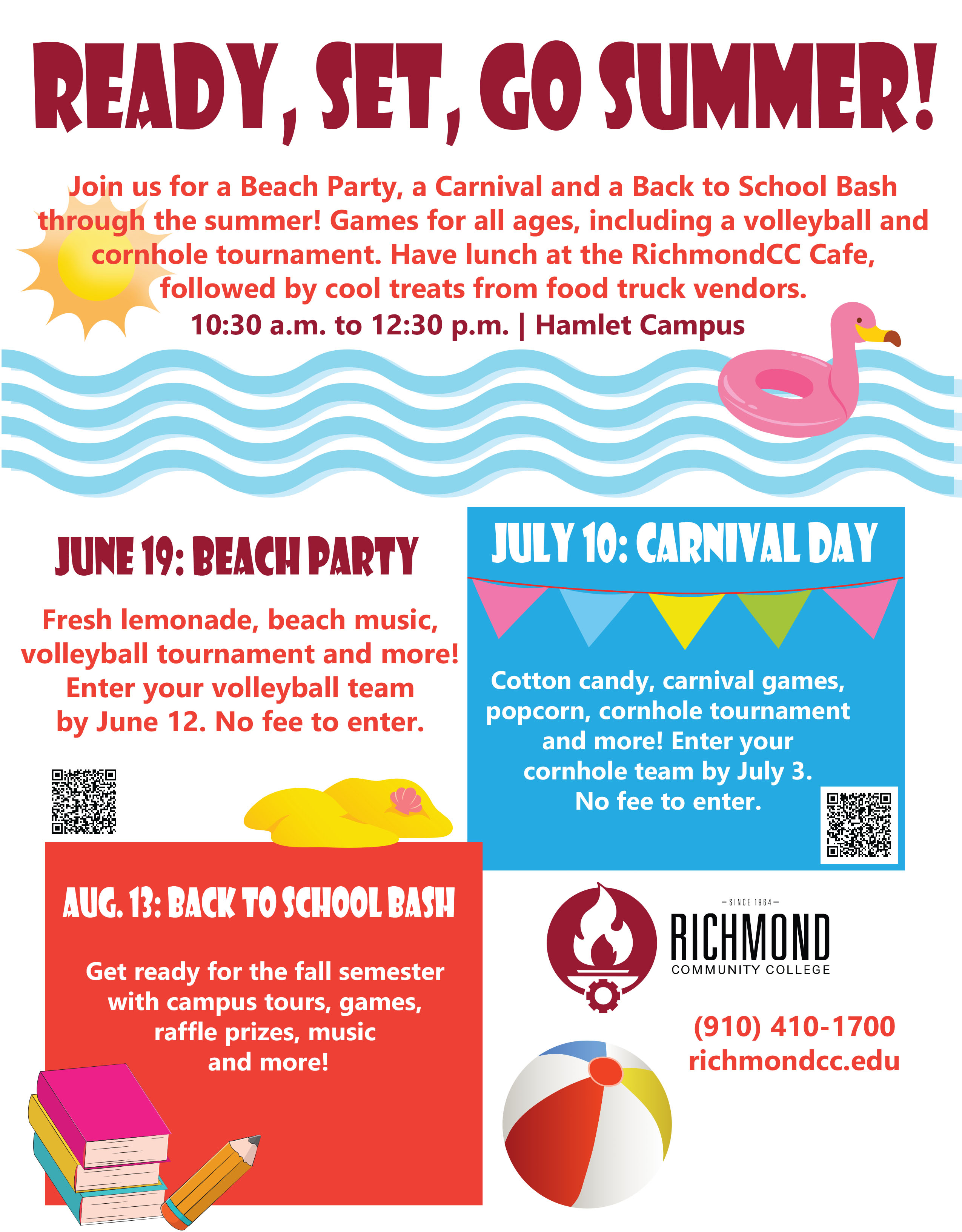Ready, Set Go SUMMER flyer
