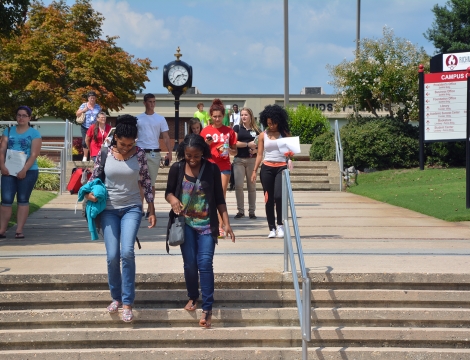ccp students walking on campus