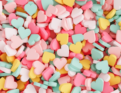 Image of candy hearts