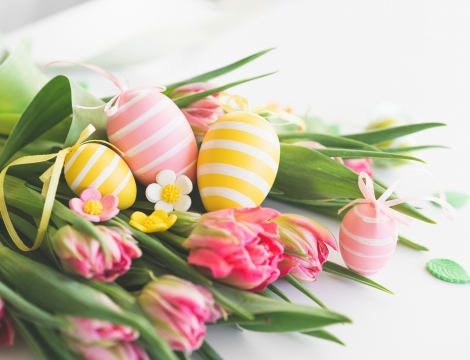 Photo of painted easter eggs