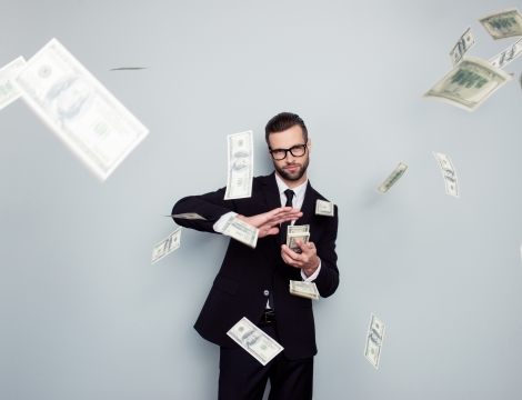 Photo of man with money