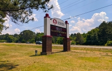 Road sign for college