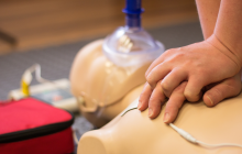 CPR training manniquin